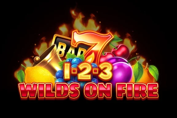 1 2 3 Wilds On Fire — capa do slot