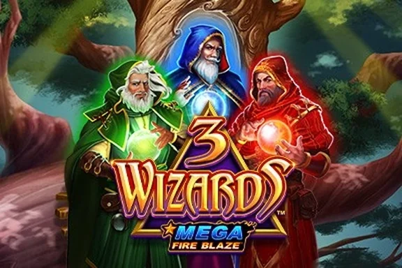 Mega Fire Blaze 3 Wizards — capa do slot